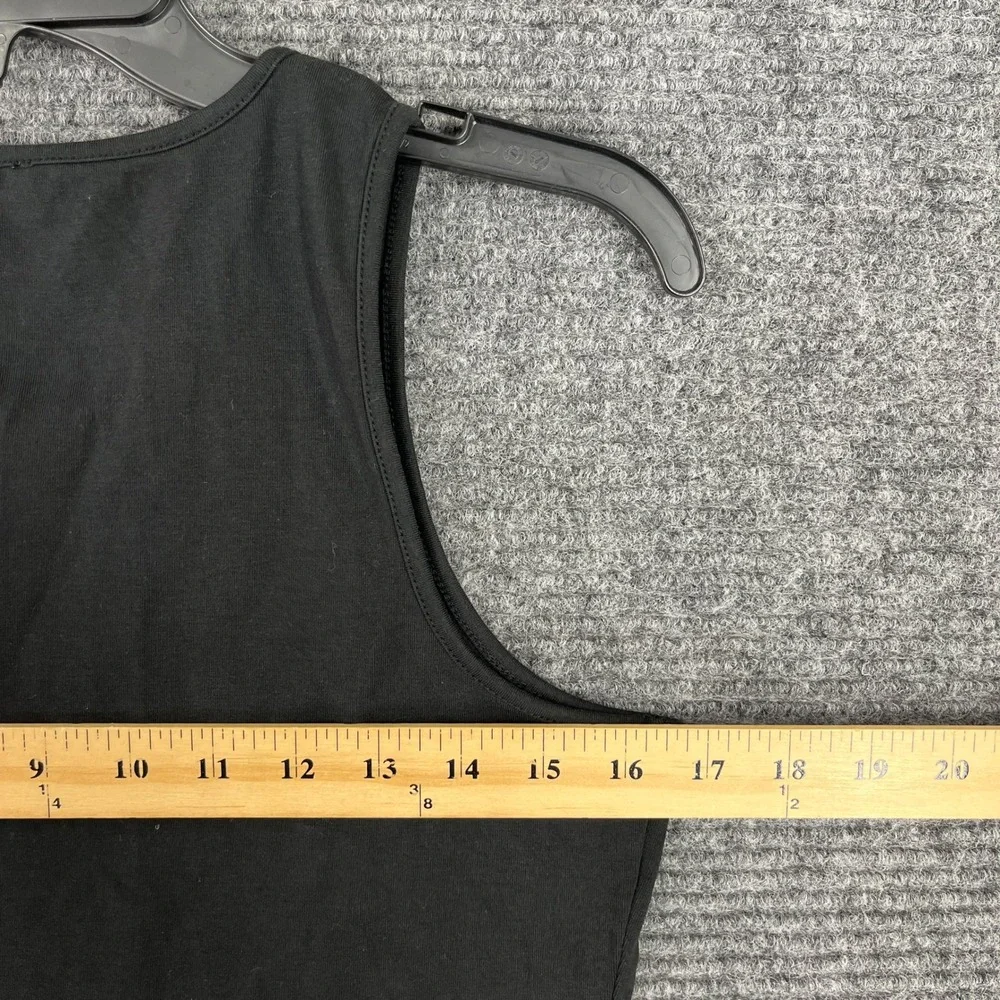 J.Crew Tank Top Womens S Black Slim Fit Cotton Blend Casual Everyday Essential